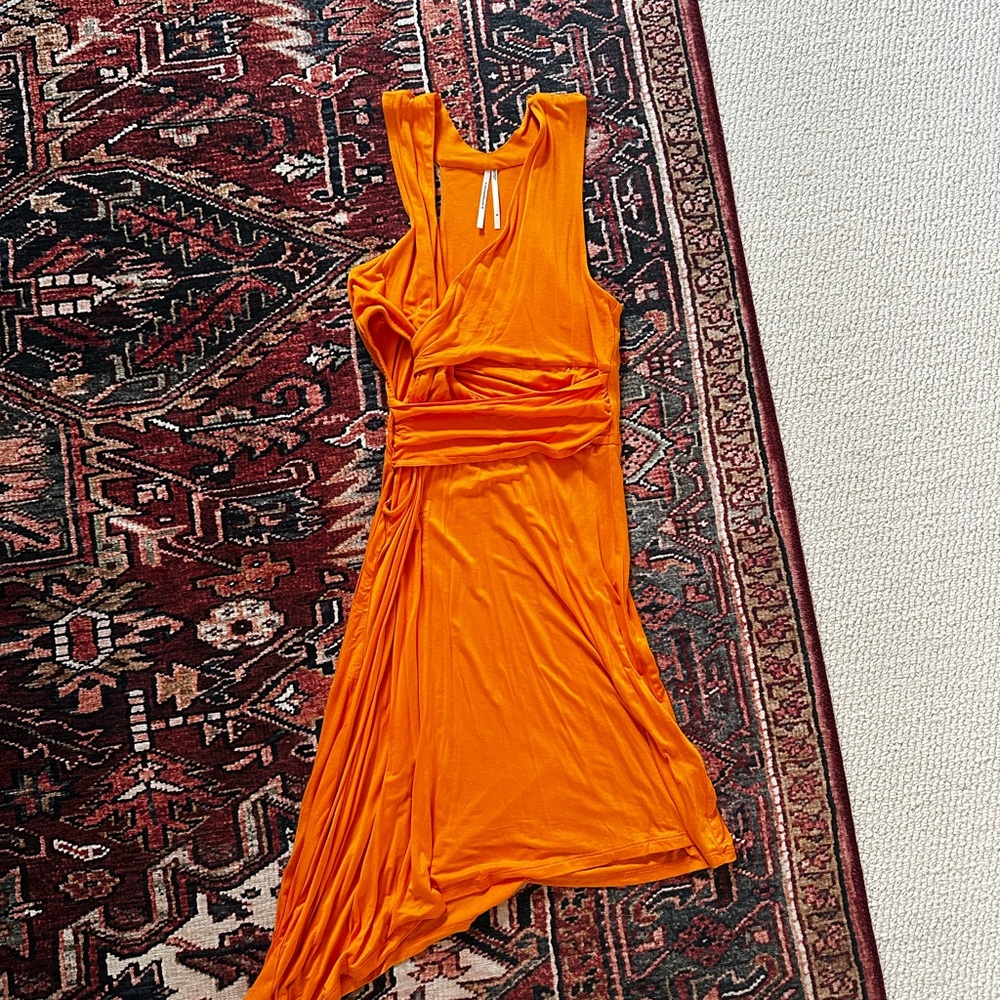 Orange Sleeveless Dress